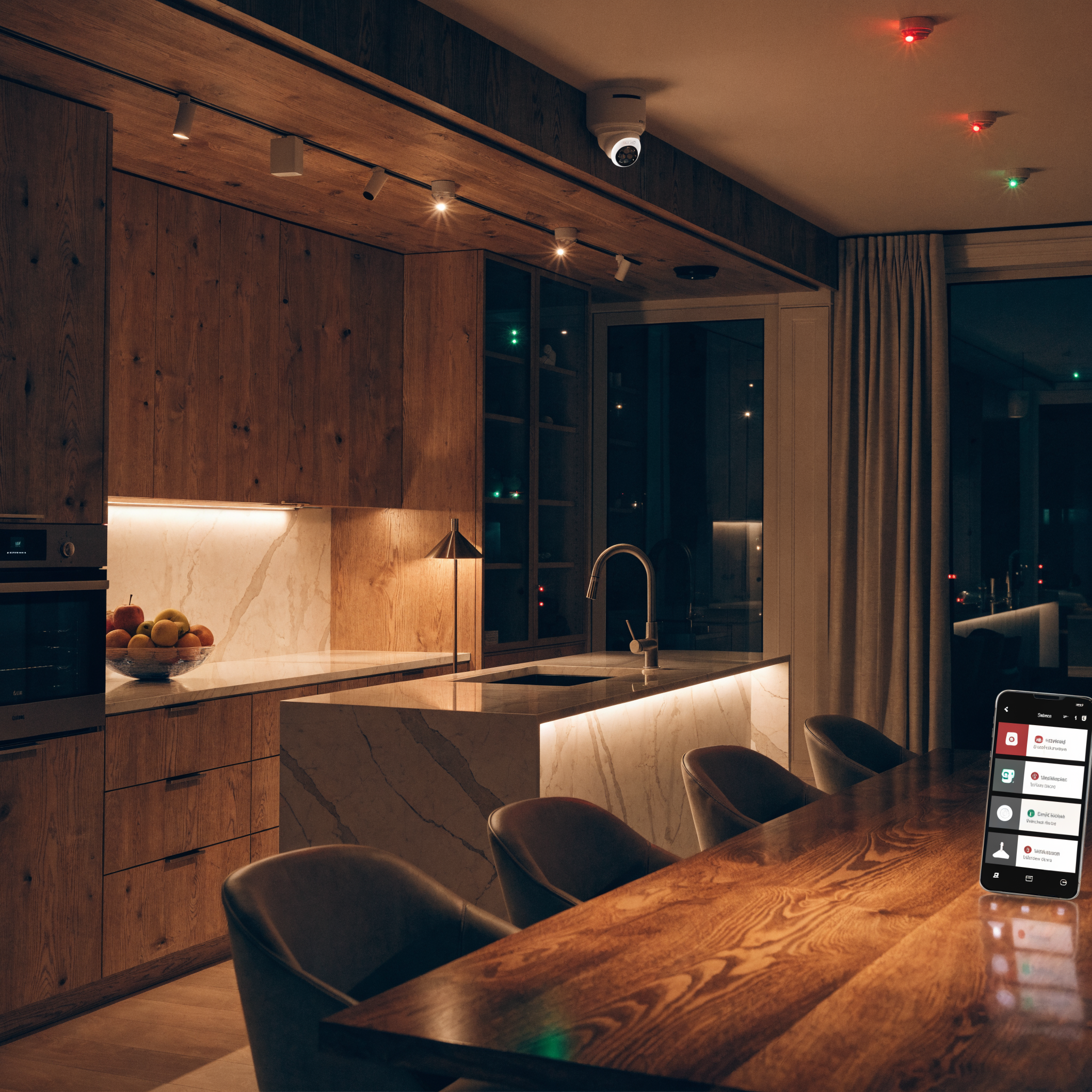 Охранная сигнализация и датчики безопасности умного дома